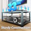 Desk Organizer and Accessories 2-Tier Computer Monitor Stand Riser with Drawer and 2 Pen Holders Laptop Stand Office Desk Acces