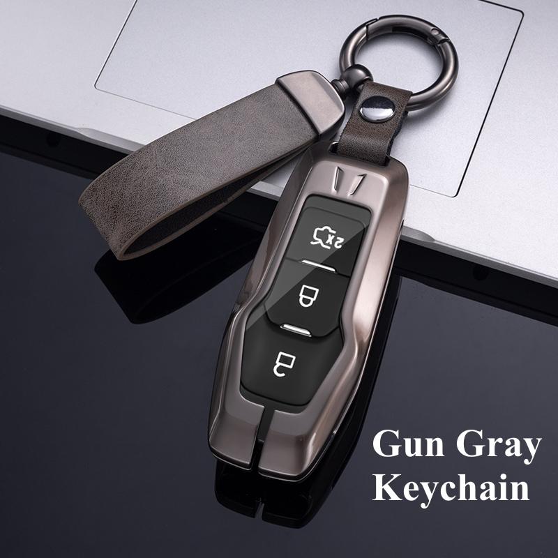 Metall Auto Fernbedienung Schlüsselanhänger Hülle Abdeckung Case Schlüsselanhänger für Ford F-150 Mondeo Galaxy S-Max Explorer Ranger 2015 2016 2017 2018