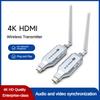4K Wireless HDMI Transmitter and Receiver Enterprise HDMI Extender 50M 1TX and 1RX Display Adapter Casting PC Video Audio To TV