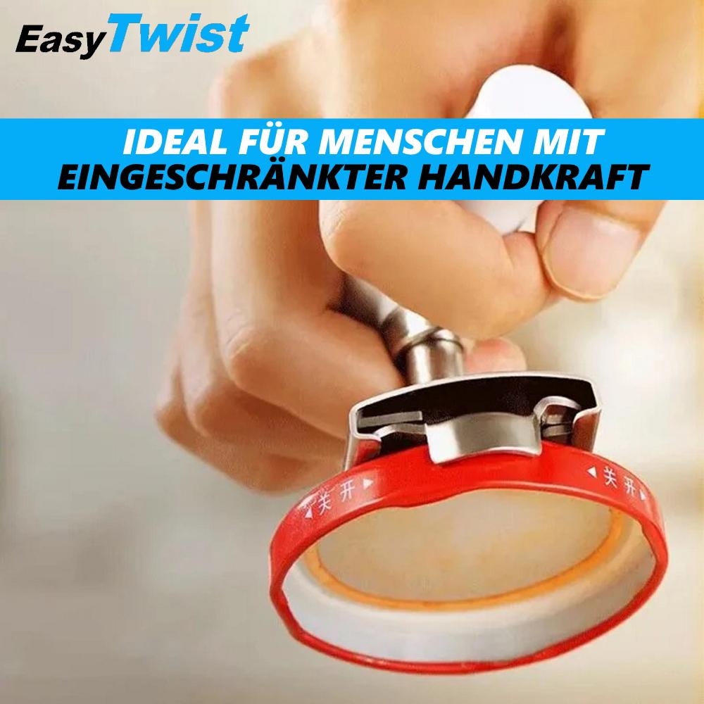 EasyTwist Deckelöffner Glasöffner Schraubdeckelöffner Drehverschlussöffner weiß