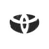 Carbon Fiber Car Steering Wheel Emblem Sticker Glue Trim Decals For Toyota 86 Mirai Supra Prado Alphard Crown Vellfire Sequoia V