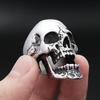 Gothic Punk Stainless Steel Skull Rings for Men Women Heavy Metal Motorcycle Biker Jewelry Halloween Party Jewelry Accessories