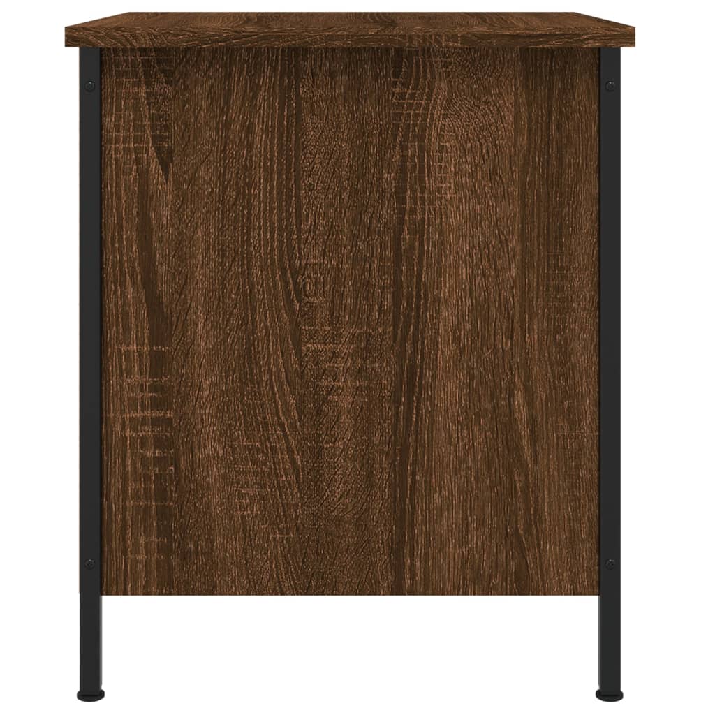 Nightstands 2 Pcs Brown Oak Effect 40 X 42 X 50 Cm Engineered Wood