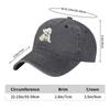 Westie Dog Print Washed Baseball Cap Adjustable Cotton Outdoor Casual Unisex