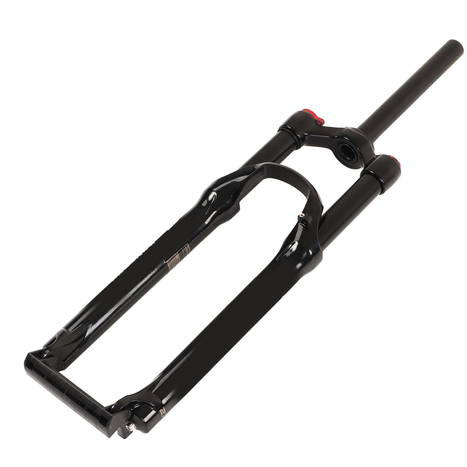 27.5 Inch Bike Front Fork Mountain Bike Front Suspension Fork Bicycle Shock Absorber Front Fork Straight Black Tube Manual Lockout