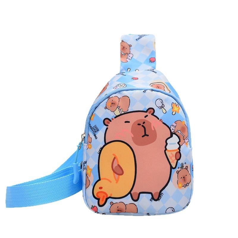 New boys and girls messenger bag cute cartoon large capacity casual versatile shoulder bag children's breast bag