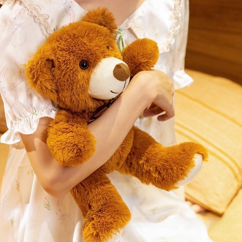 Plush Bear Toy For Kids Gift Soft 3d Cotton Stuffed Animal For Children