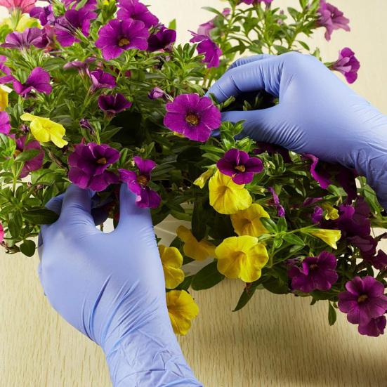 100Pcs Disposable Thick Home Cleaning Elastic Waterproof Kitchen Nitrile Gloves