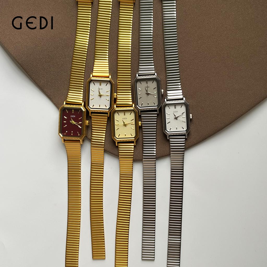 Retro Small Square Plate Watch Female Simple And Exquisite, Light Luxury Axiannu Alloy With Quartz Watch