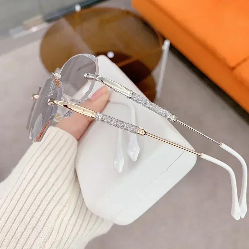 Unisex Luxury Diamond Cut Reading Glasses Men Women Blue Light Blocking Fashion Presbyopia Trendy Far Sight Eyeglasses0+1.0+4.0