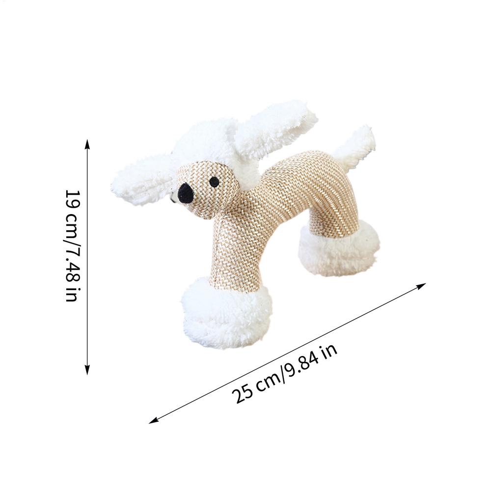 Stuffed Dog Toys Cute Funny Soft Squeaky Puppy Chew Toys For Teething For Indoor Outdoor Apartment Sleeping Training Stimulation