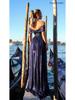 2026 Europe & America Strapless Sequin Evening Gown with Slit and Flowing Skirt