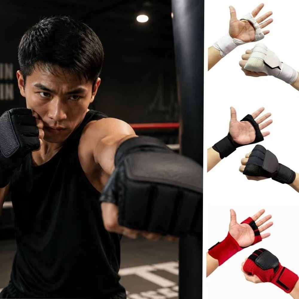 Halbfinger-Boxhandschuhe Stoßdämpfend Box-Trainingshandschuhe Workout Muay Thai Handschuhe Kickboxen