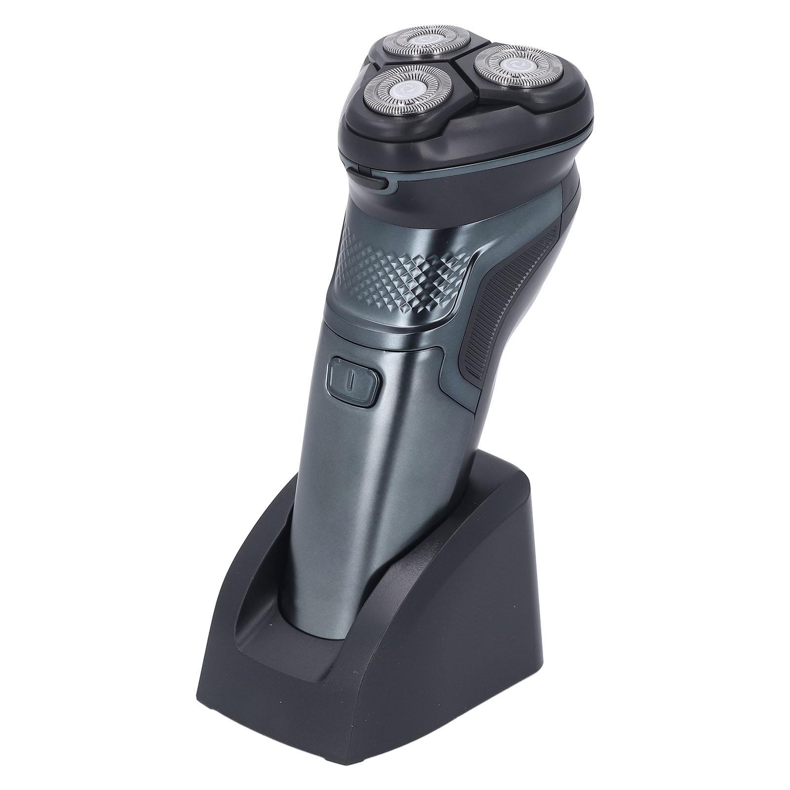 

Электрический триммер для бороды с зарядкой от USB, 3D-плавающая головка, низкий уровень шума, мощный мотор, водонепроницаемый