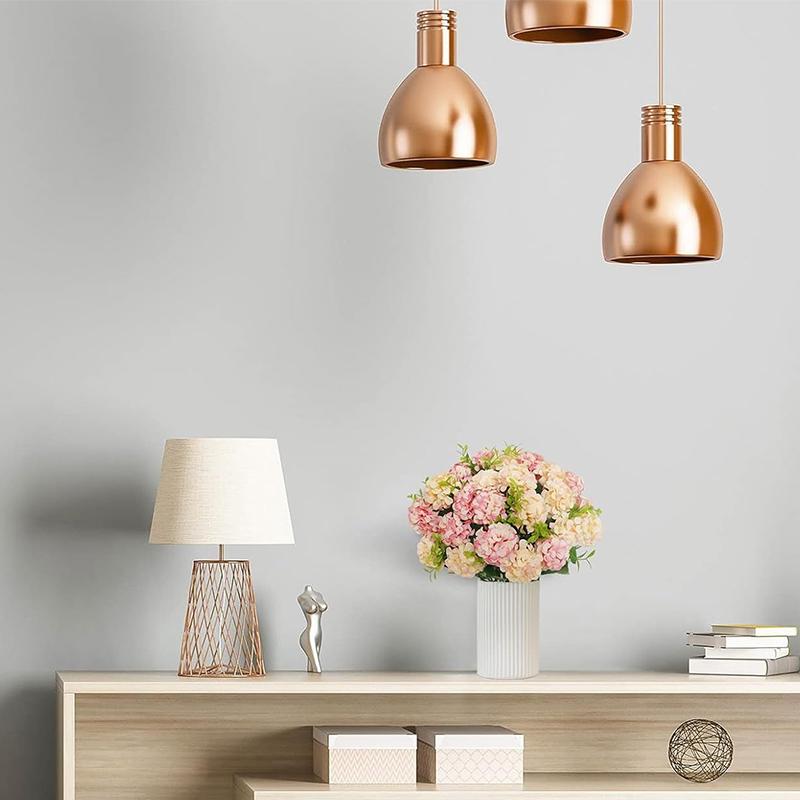 35cm Pink Rose Silk Bouquet Hydrangea Artificial Flower 10Heads for Wedding Table Vase Home Decoration Mother's Day Gifts