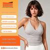 Grenzüberschreitendes Europa & Amerika Sexy Neckholder Yoga Top - Damen Outdoor Fitness & Laufweste