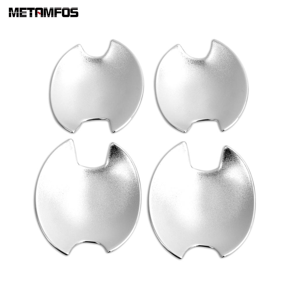 For Mitsubishi Delica D:5 Chrome Side Door Handle Bowl Cover Trim Protector Exterior Accessories Car Styling