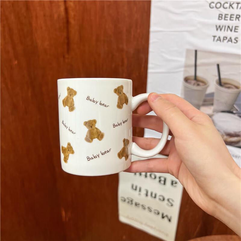 Ins Style Cute Cartoon Bear Ceramic Mug