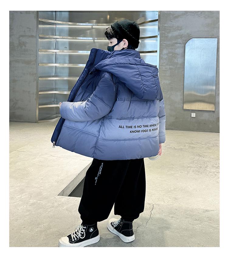 Boys' Winter 2025 Cotton-Padded Jacket - Thickened Down Coat for Kids