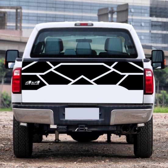 

Vinyl Graphic Sticker Irregular Exquisite Pattern Waterproof Tailgate Glossy Geometric Graphic Sticker