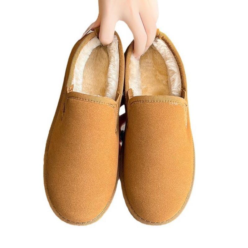 Winter New Cotton Shoes Women's Winter Velvet Thickened Snow Boots Wear Cotton Shoes Warm Fluffy Shoes