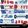 48 Enterprise Culture Wall Art Templates: AI Vector Design Illustrations
