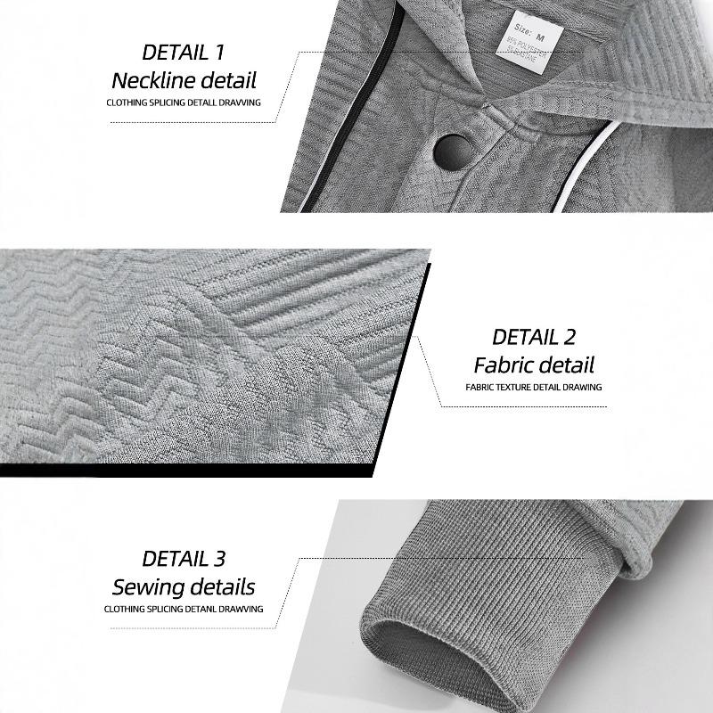 Spring and Autumn New Pullover Solid Color Casual Sports Loose Trend Long Sleeve Hooded Sweater Men