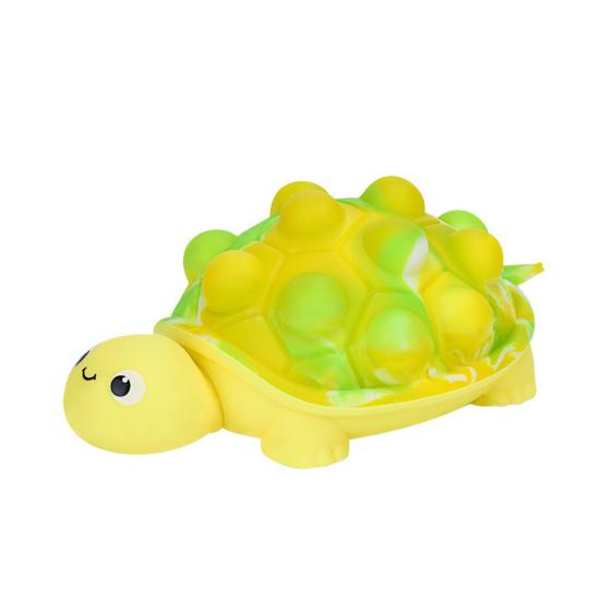 Bubble Shell Turtle Stress Ball Silicone Stress Relieving Tortoise Squeeze Sensory Toy Animal Shape Hand Therapy Exercise Fidget Toy