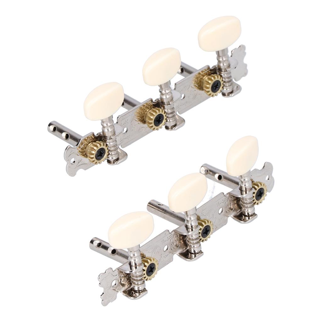 Guitar Tuning Pegs Machine Heads Tuners Dual Holes 3R 3L for Acoustic Folk Classical Guitars