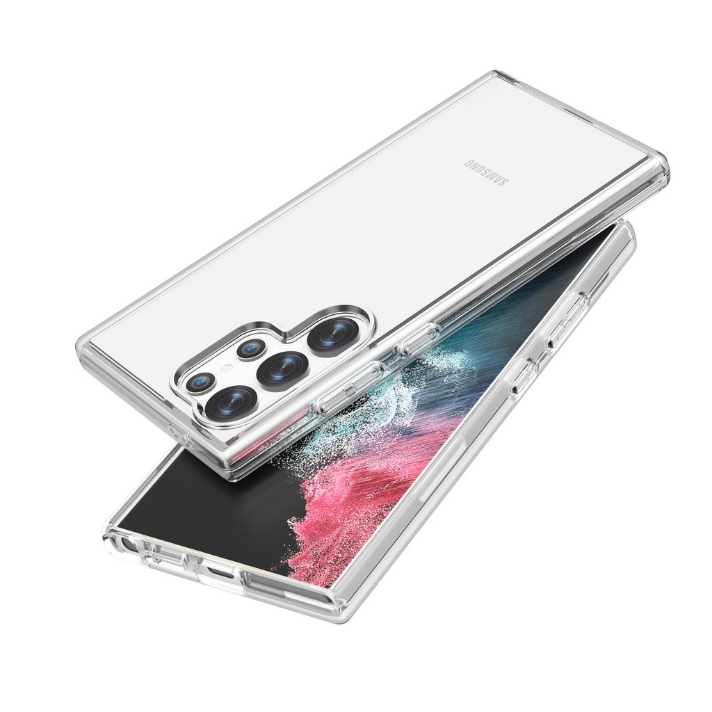 Applicable To Samsung S25Ultra Electroplated Mobile Phone Case Terminator S24Ultra Transparent S23Ultra Protective Case