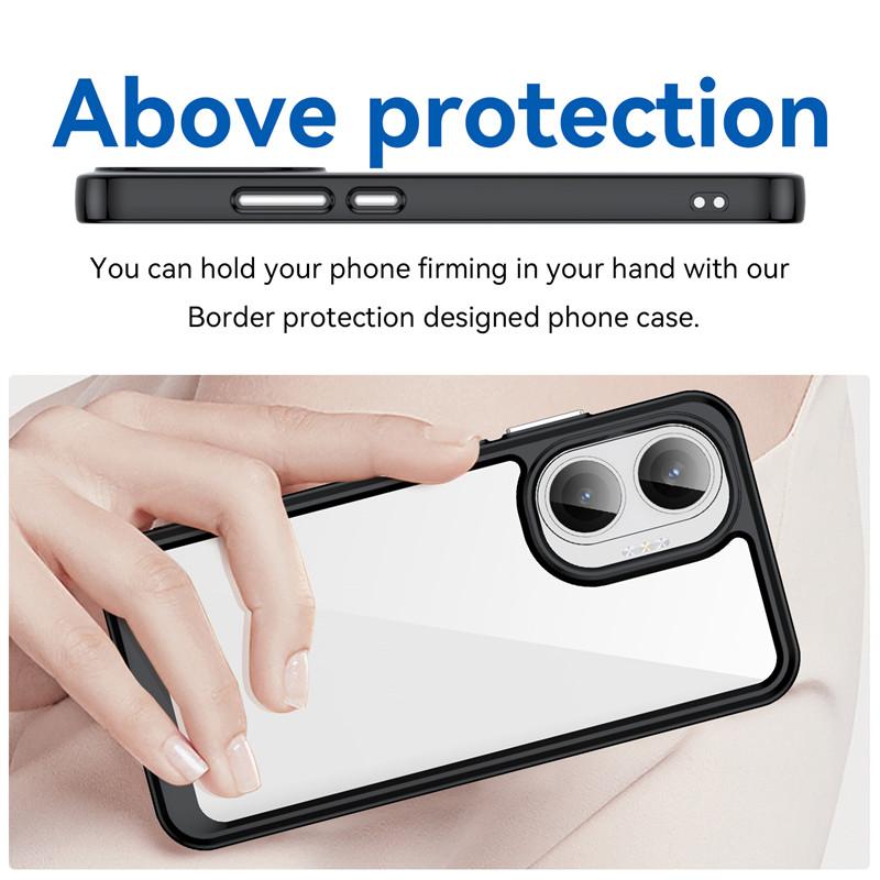 For Xiaomi Poco F7 Case Xiaomi Poco F7 Cover Funda Shockproof Clear PC + TPU Silicone Protective Phone Cover For Xiaomi Poco F7