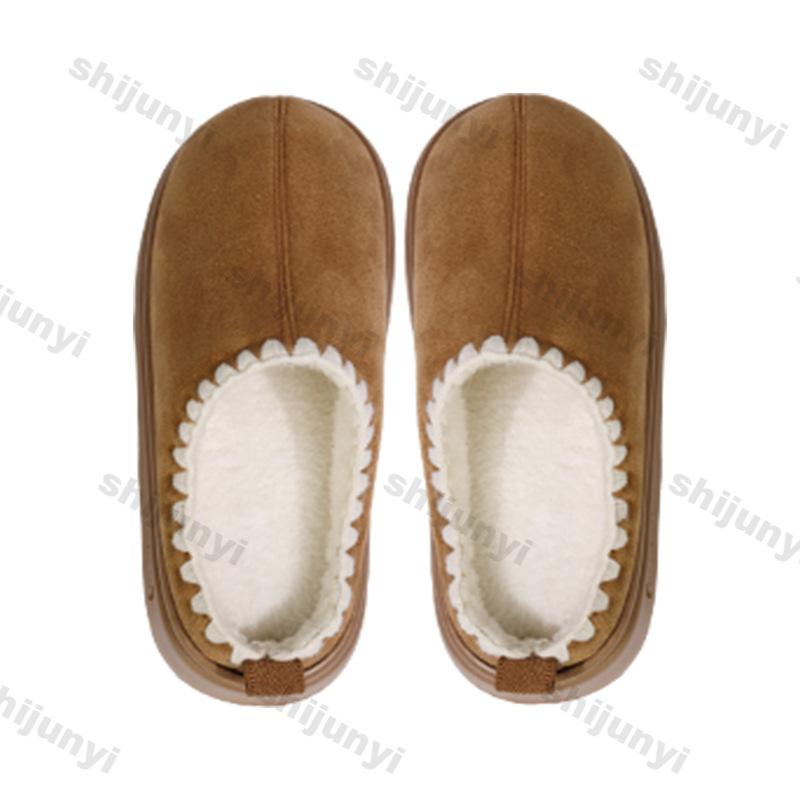 Couple Cotton Slippers 2025 Women's Autumn Winter Home Warm Plush Slippers Indoor Lightweight Comfortable Platform Flats