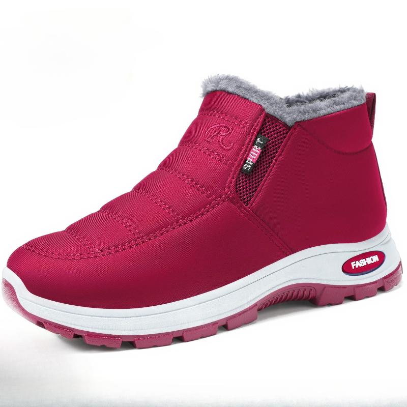Large Size Women s Cotton Boots, Cold Resistant and Warm Cotton Boots, High Top Snow Boots with Thickened Fleece 35