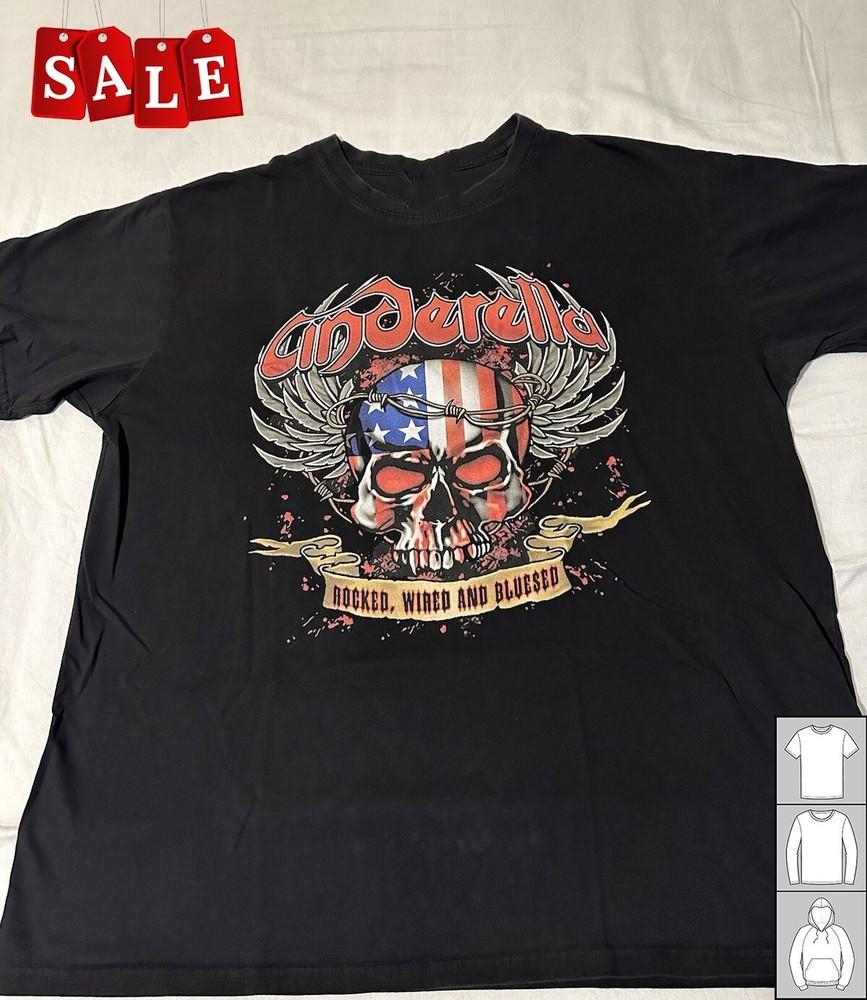 New Popular Cinderella Band  Gift For Fans Black All Size Shirt TH600 Unisex T-Shirt XXL