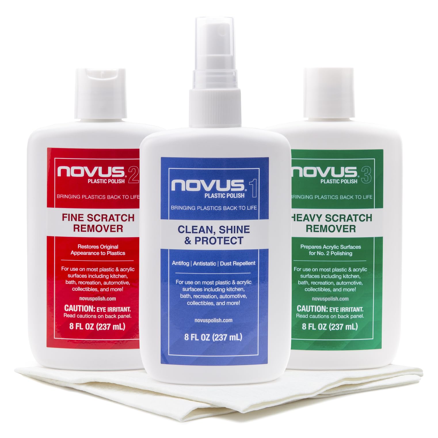 

Novus 7100 Plastic Polish Kit - 8 oz, Clear 8 oz