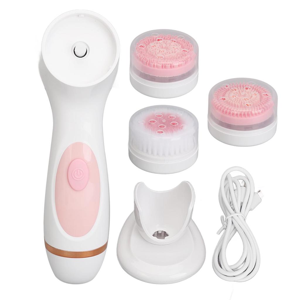 Elektrický obličejový čisticí kartáček Silikonový Hloubkové čištění pórů Vodotěsný Odstraňovač make-upu na obličej