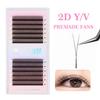 New Arrival U Shape YY Eyelashes Extensions 3DW U5DW Lashes Extension Premade Volume Fans False Eyelashes U Shape W Bloom Lashes