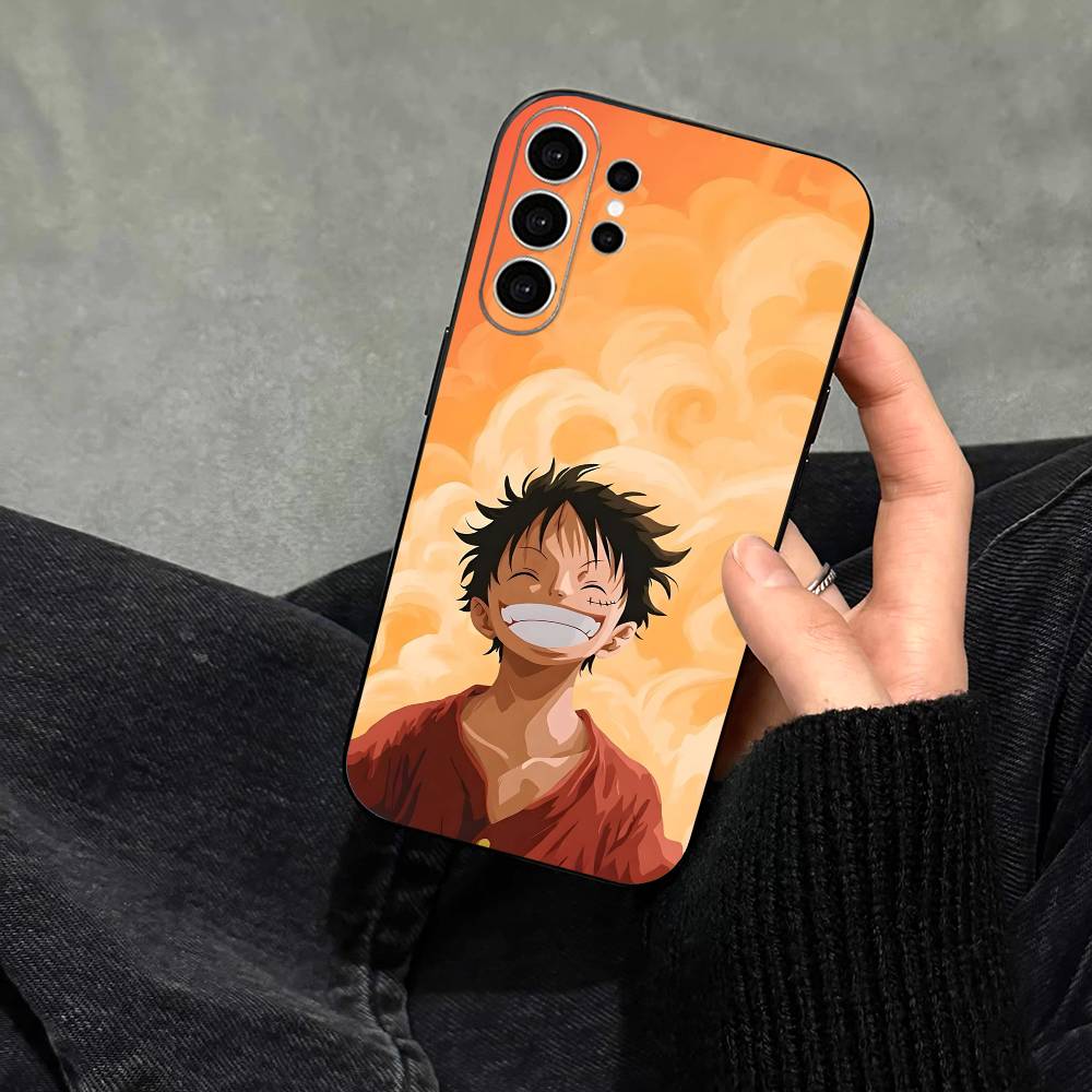 Straw Hat Luffy Eternal Legend Phone Case For Samsung S25,S24,S21,S22,S23,S30,Ultra,S20,Plus,Fe,Note,10,9,5G Black Cover