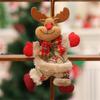 Décoration de noël, 4 pièces, père noël, Elk, ours, bonhomme de neige, poupée, petites pièces suspendues, accessoires d'arbre de noël, ensemble de cadeaux suspendus