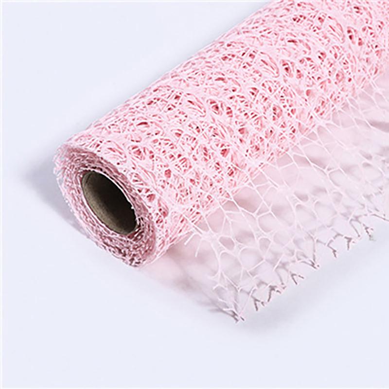 50Cm*4.5M/Roll Flower Wrapping Mesh Paper Iregular Hollow Net Wrapper Floral Bouquet Paper Fresh Flower Florist Packaging Sheet