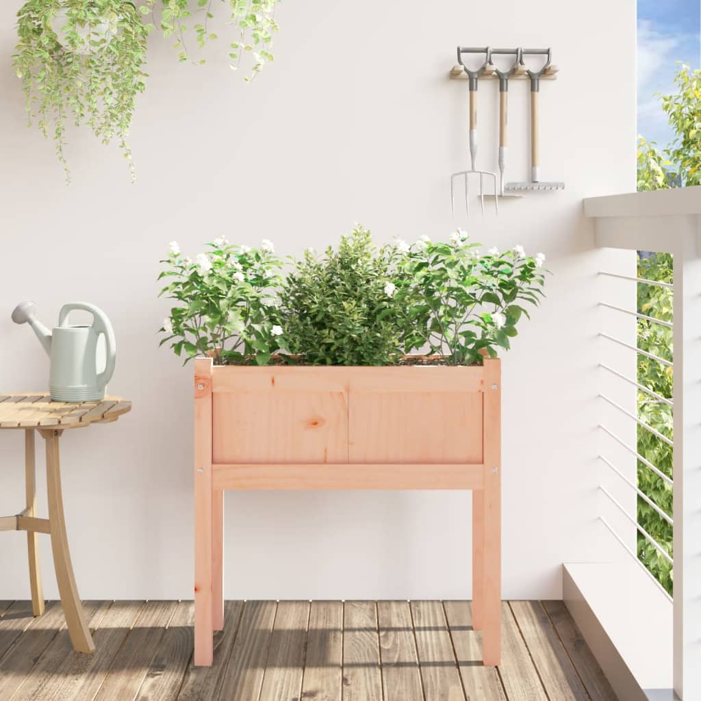 Plant Pot with Legs 70 X 31 X 70 Cm Solid Douglas Fir Wood