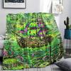Manta de Franela Estampada para Vehículos de Transporte de Ácidos, Alta Calidad, Cómoda para Todas las Estaciones, Decoración del Hogar, Calidez y Comodidad, Perfecta para Regalos de Navidad