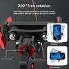 BENGGUO Bicycle Motorcycle Phone Mount 360-Degree Rotation Adjustable Handlebar Holder Aluminum Alloy Anti Shake