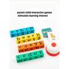 Carte Anglaise pour Enfants Montessori Blocs de Construction en Bois Lettres Anglaises Interaction Parent-Enfant Bataille d'Orthographe Jeux de Bureau