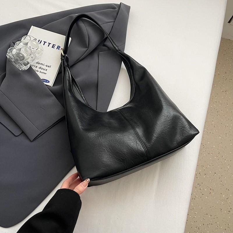 Ielgy High-End Feeling Merad Tote Bag Autumn Winter Retro One-Shoulder Large-Capacity Commuter Large Bag