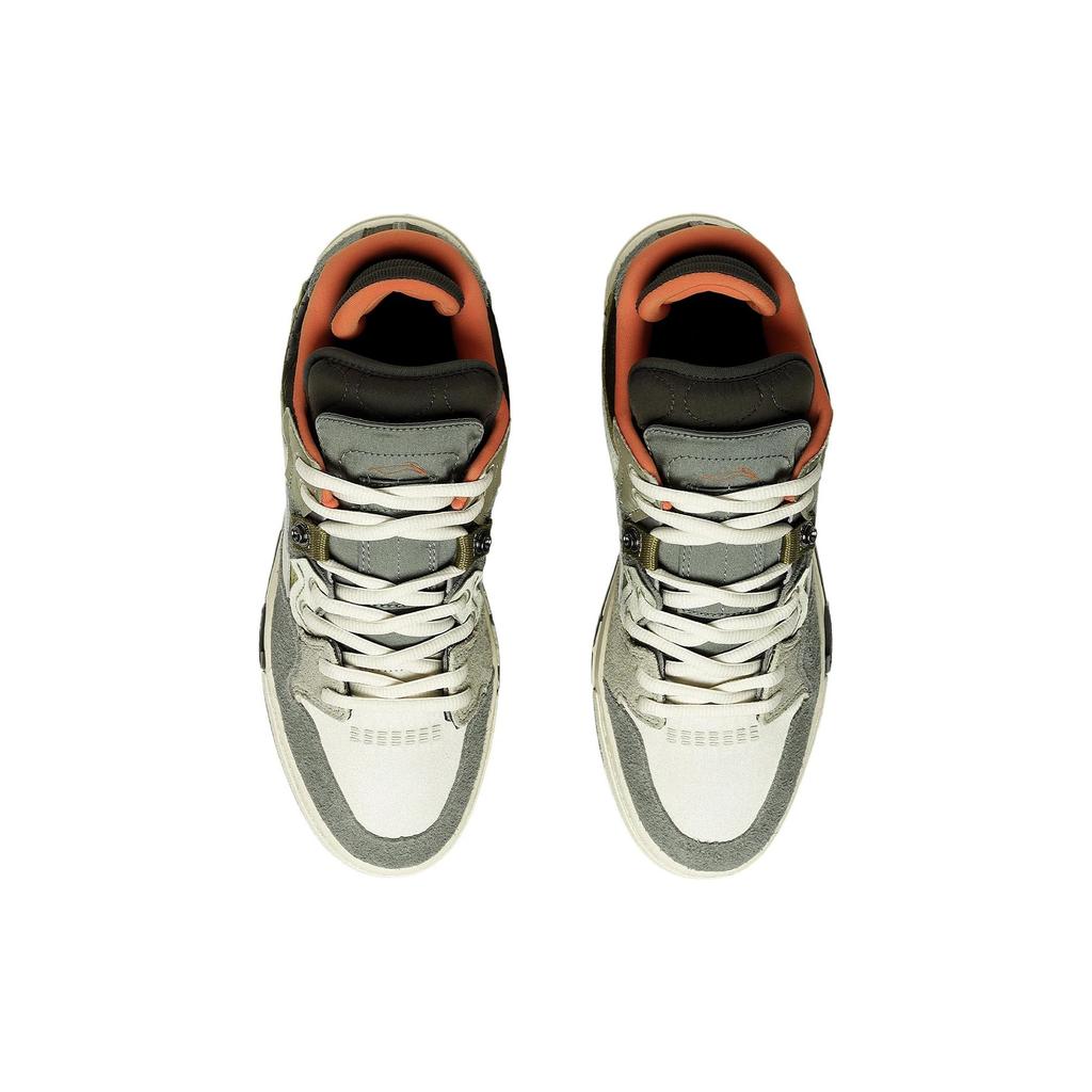 New LiNing Wei Wu PRO Pro Wear resistant And Lightweight Low Top Skateboard Shoes Men's Gray Green Special Story Version AECS049-1