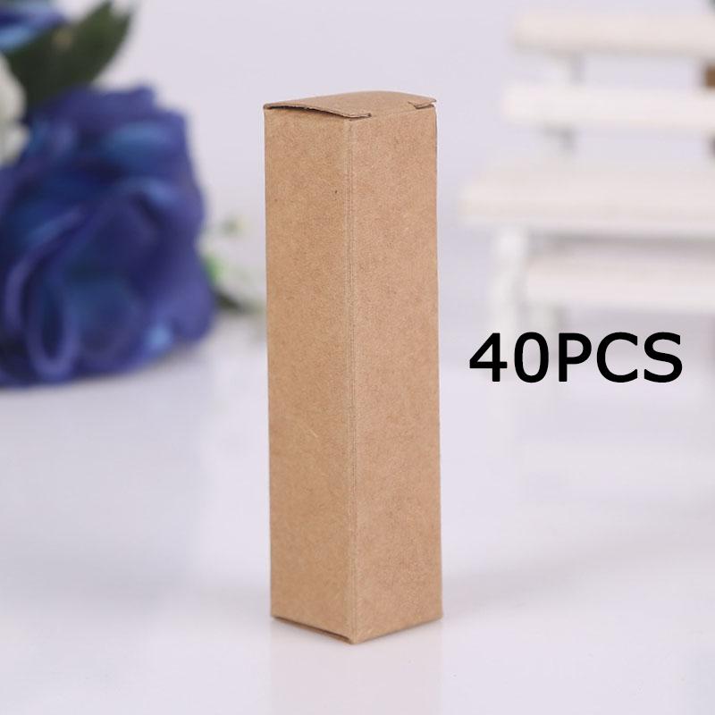 WTEMPO Rectangle Kraft Paper Gift Boxes Suitable for Jewelry Lip Balm Lipstick Small Long Presents Packaging and Shipping Cases