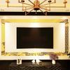 Self Adhesive Waist Line 3D Mirror Sticker 10x10cm DIY Wall Stickers for Living Room Ceiling Edge Strip Corner Line Wall Decor