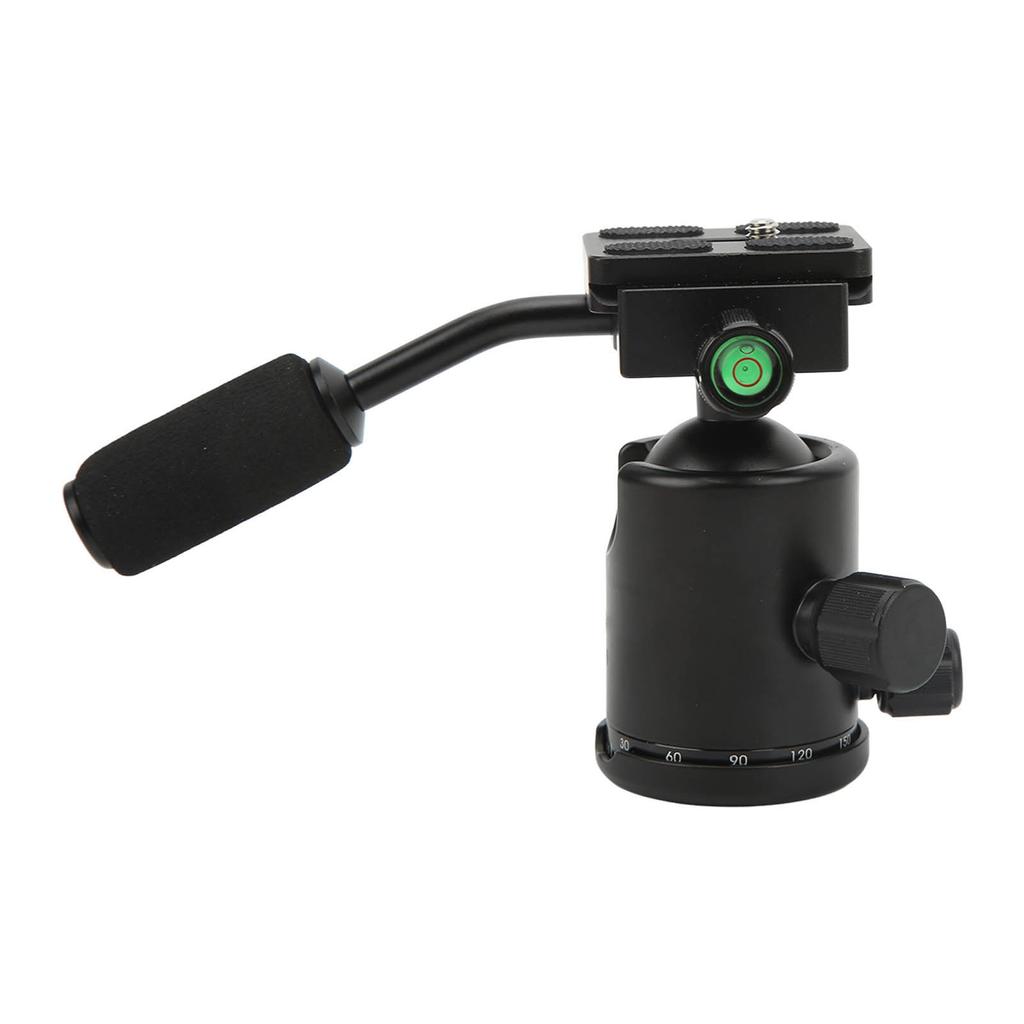 Tripod Head with Metal Handle 360 Degree Rotating Panoramic Ball Head 14in Screw Mount for