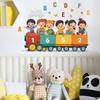 Children Singing English Songs On The Train, Bedroom, Living Room and Home Beautification Stickers